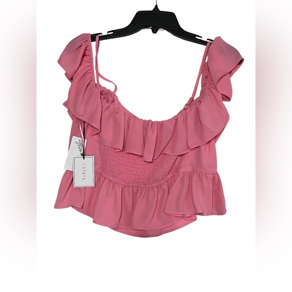 1. State Pink Ruffle Blouse - Picture 2 of 11